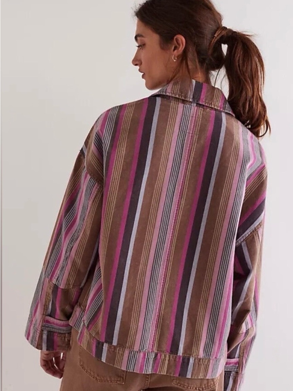 Free People We The Free Sally Canvas Jacket NWOT - Picture 5 of 5